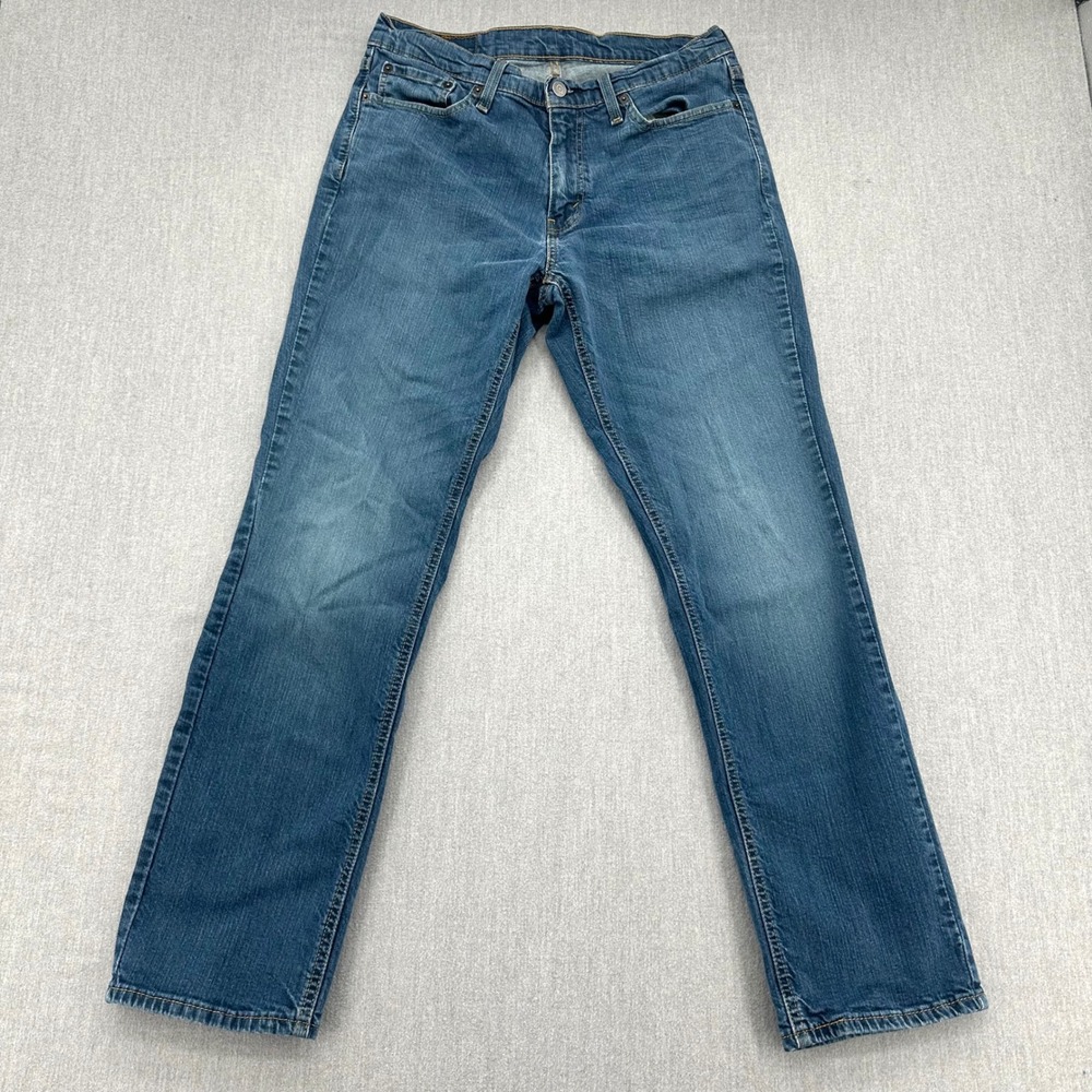 Levi's 541 Jeans Mens 33x32 Blue Athletic Taper Stretch Medium Wash Denim
